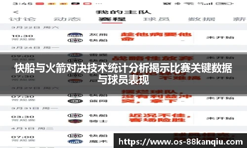 快船与火箭对决技术统计分析揭示比赛关键数据与球员表现